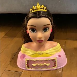 Disney Belle hairstyling head, like new
